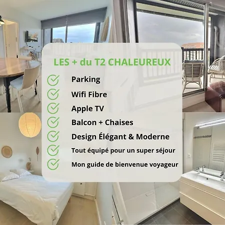 Apartment Moderne T2, Bord De Mer, Parking & Wifi Gratuit