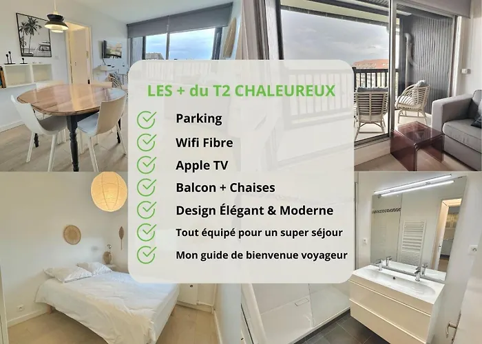 Διαμέρισμα Moderne T2, Bord De Mer, Parking & Wifi Gratuit